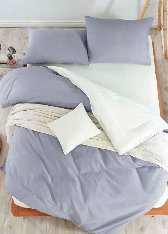 

Постельное белье Eponj Home Paint Mix K. Gri Krem Евро турция, ранфорс
