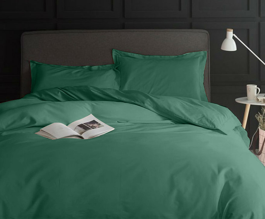 

Комплект постельного белья MirSon 0844 Green Olive Полуторный италия, сатин