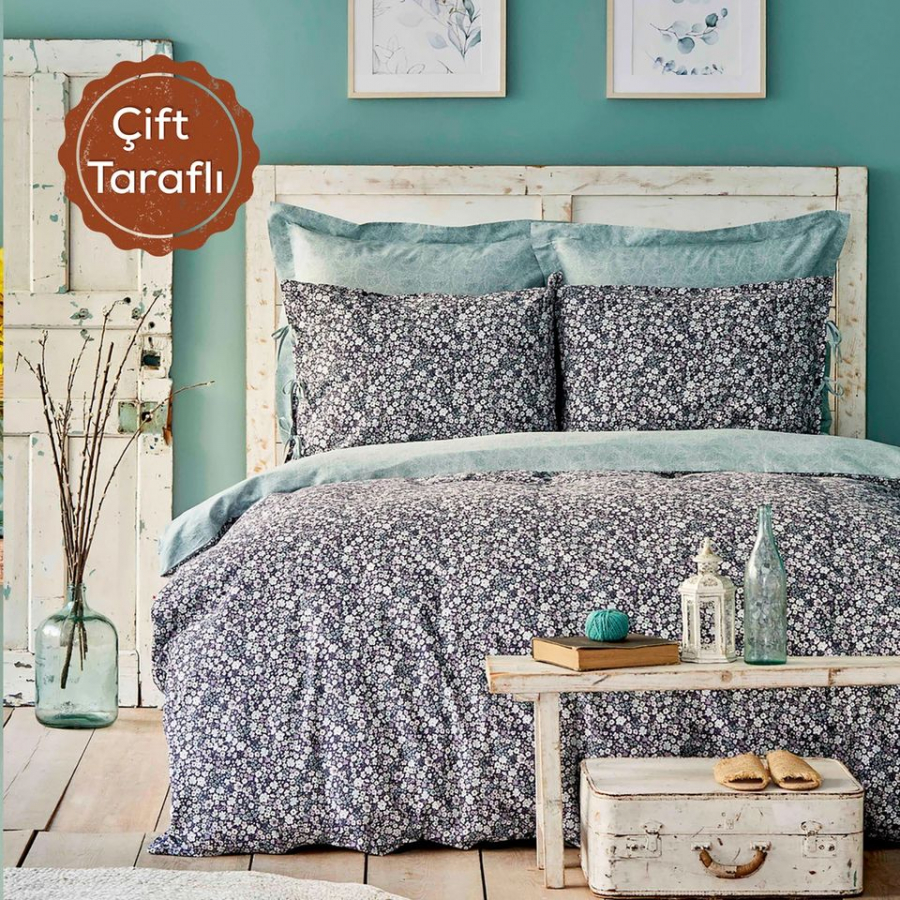 

Постельное белье Karaca Home Flori yesil Евро турция, хлопок