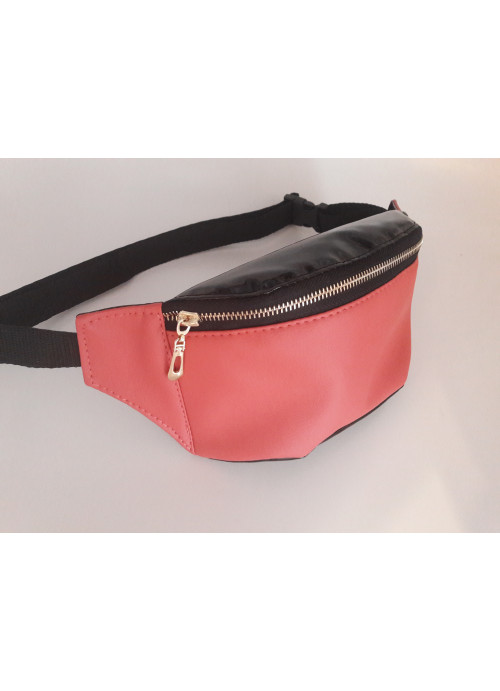 

Сумка-бананка на пояс женская Sambag 31х12х5 см Розовый
