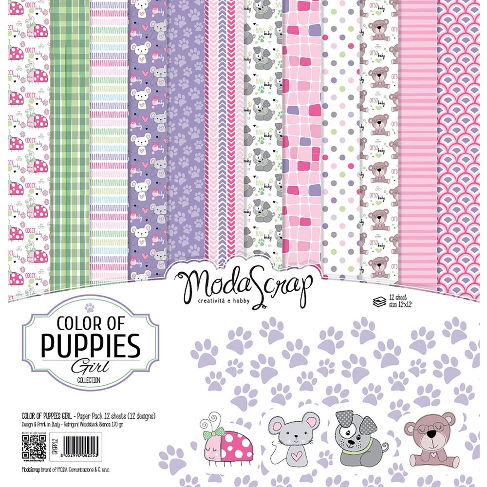 

Набор бумаги ModaScrap 30х30 см Color Of Puppies Girl