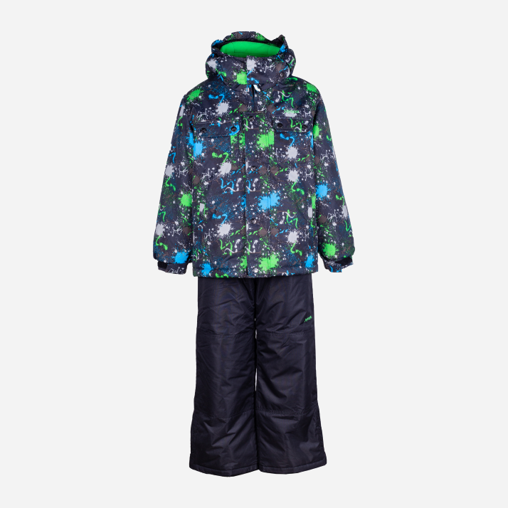 Акция на Зимний комплект (куртка + полукомбинезон) X-trem by Gusti 4780 XWB 98 см Черно-зеленый (5200000877106) от Rozetka UA