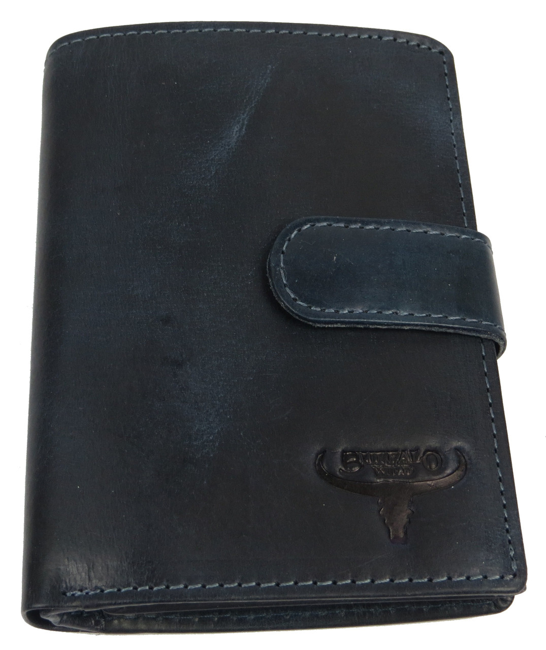 

Кожаное мужское портмоне Always Wild 9,5х12,5х2,5 см Синий