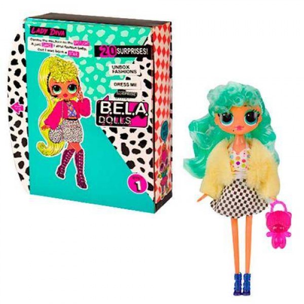 

Игровой набор кукла Lady Diva "Bela Dolls" с аксесуарами 27 см. B-BL1150-1