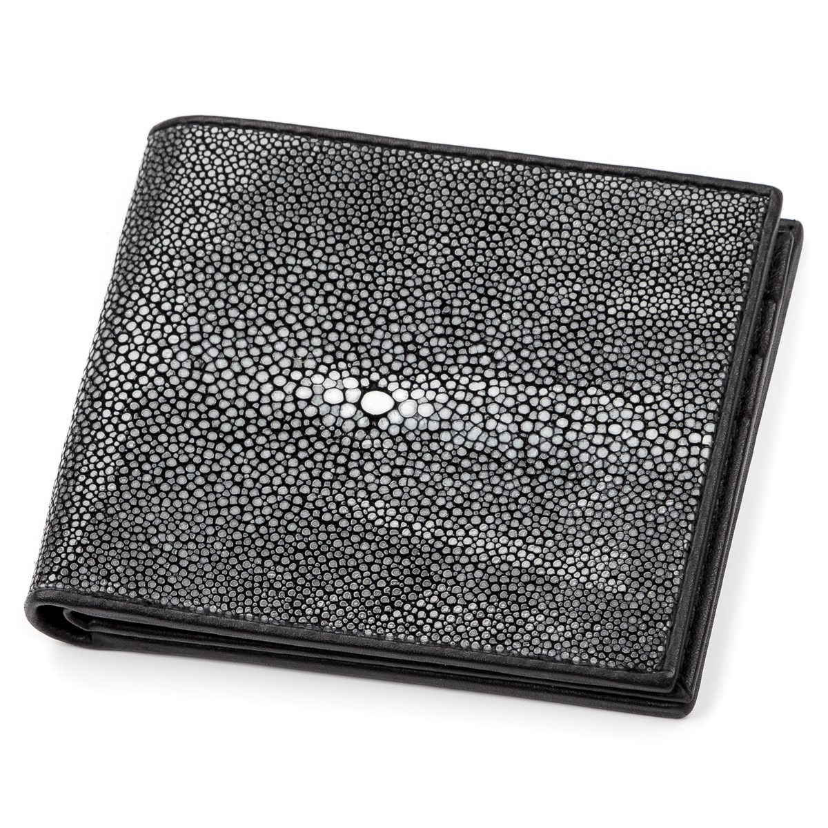 

Кожаное мужское портмоне STINGRAY LEATHER 11х9 см Черный