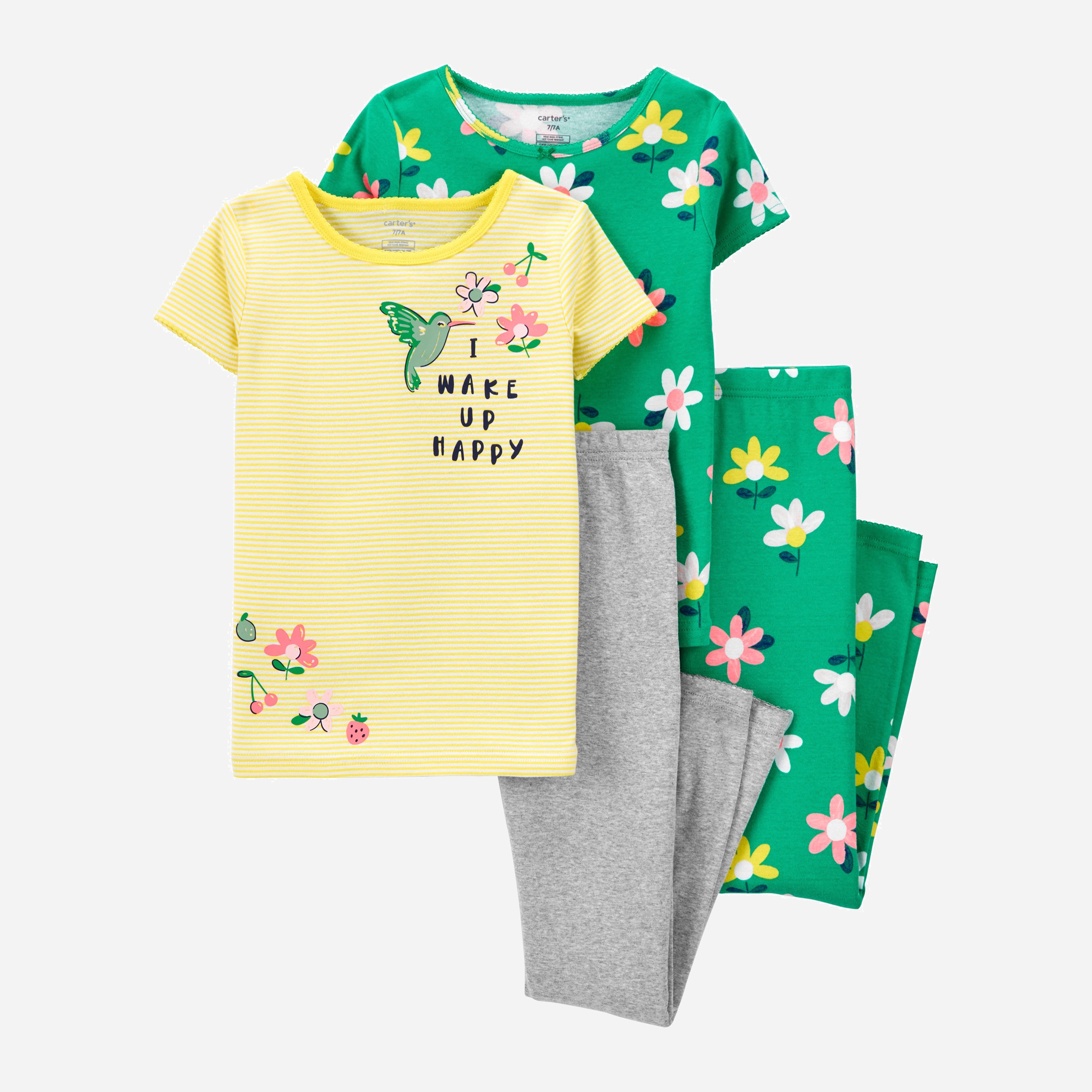 

Пижама (футболка 2 шт + лосины 2 шт) Carters 3K410710 122-128 см Мультиколор