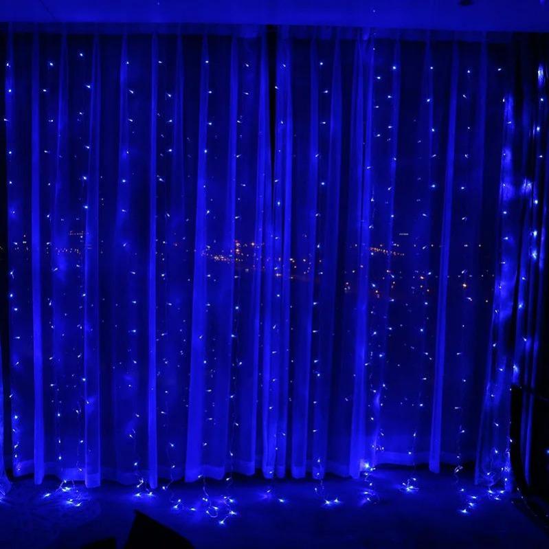 

Гирлянда штора 425LED 3х2.5м 220В 8 режимов Garland RD-229 Синий (М-437)