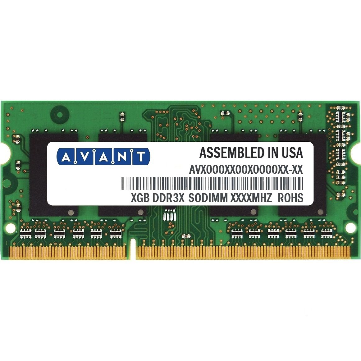 

Оперативна пам'ять Avant SODIMM DDR3 2Gb 1333MHz PC3-10600 (AVH6456U64F9333G6-FP)