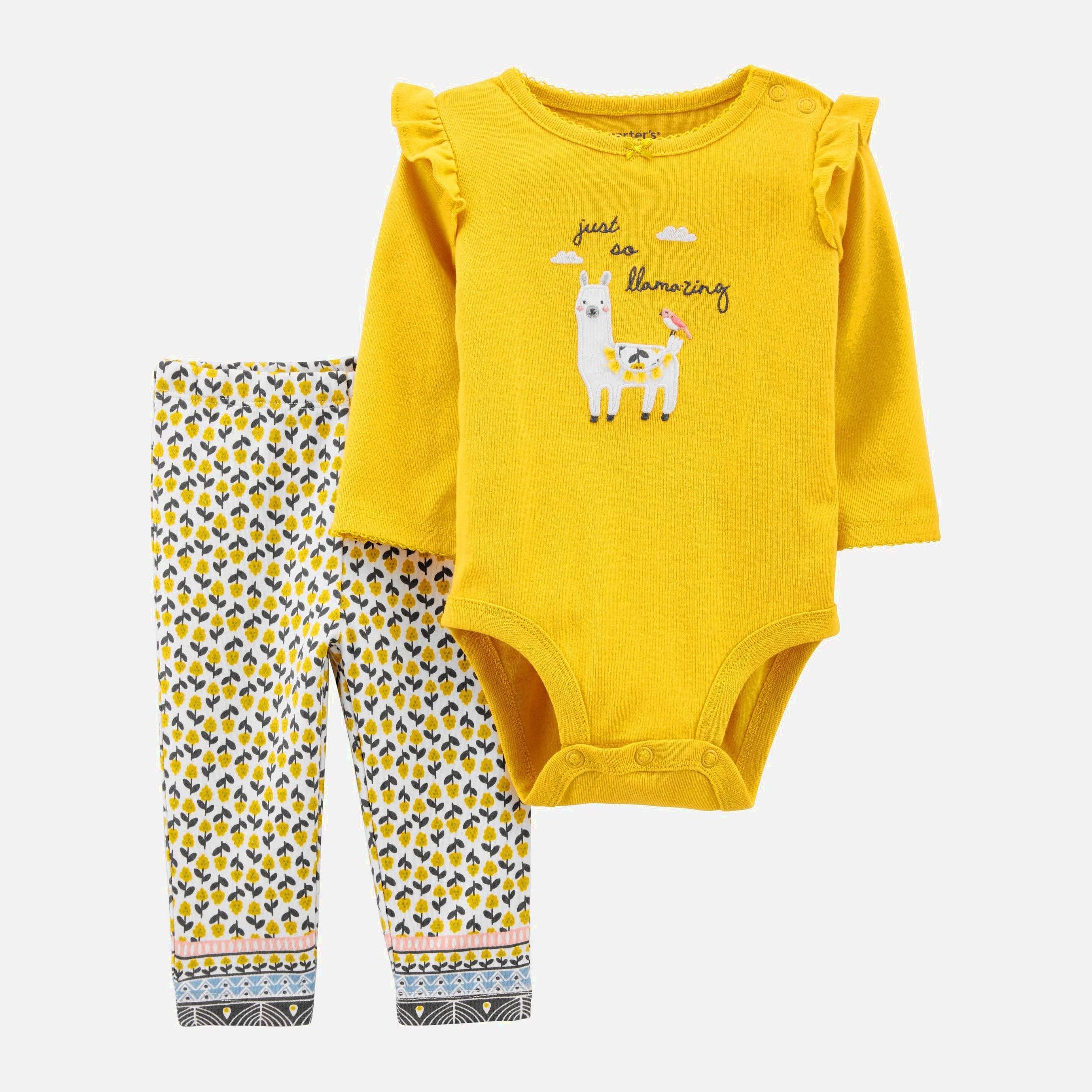 

Костюм (боди + штанишки) Carters 1M163610 55-61 см 700 Y Yellow