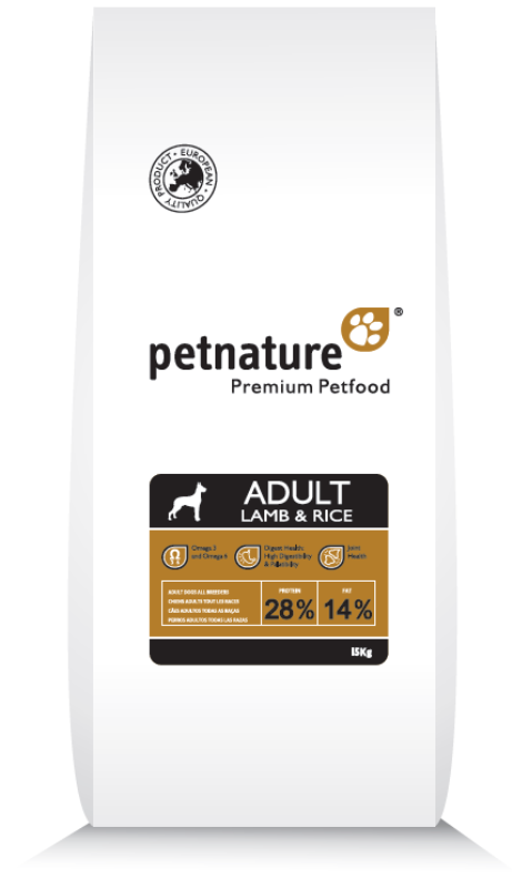

Сухой корм PetNature Adult Lamb & Rice для взрослых собак всех пород ягненок 3 кг