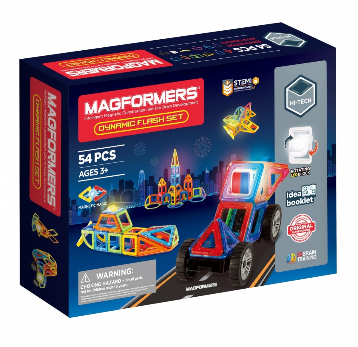 

Конструктор магнітний Magformers Dynamic flash 54 деталі (005-709010)