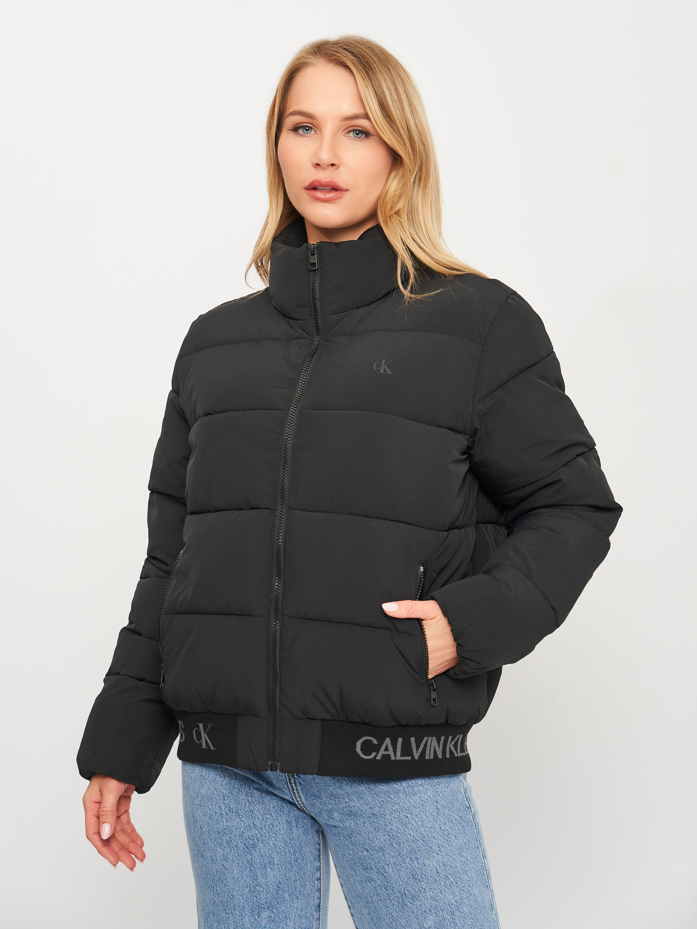 

Куртка Calvin Klein Jeans Logo Hem Short Puffer Jacket J20J216861-BEH XS Black