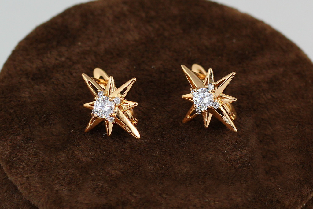 

Серьги Xuping Jewelry Вифлеемская звезда 1,7 см золотистые