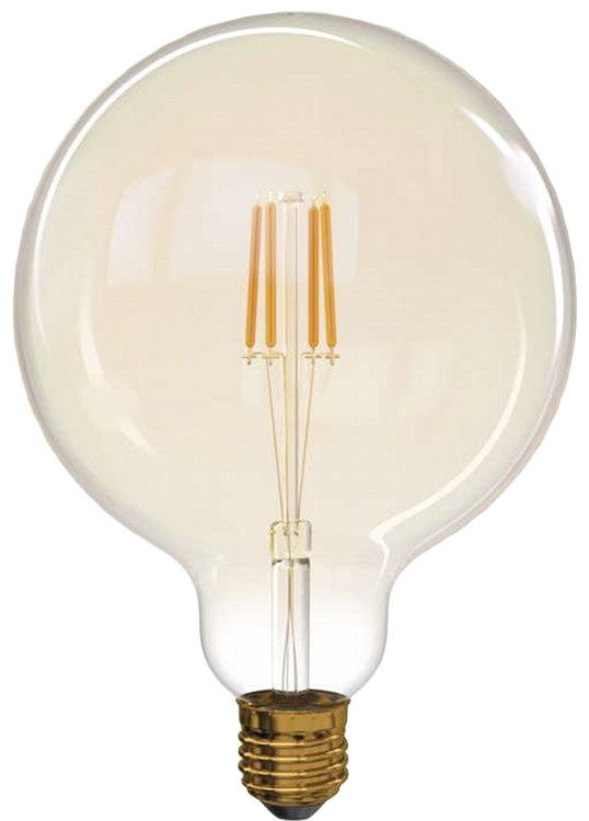 Акція на Светодиодная лампа Emos LED Filament Vintage G125 4 Вт 2200 K E27 (Z74303) від Rozetka UA