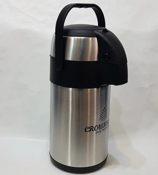 

Вакуумный термос Crownberg CB-3L из нержавеющей стали с помпой на 3 л