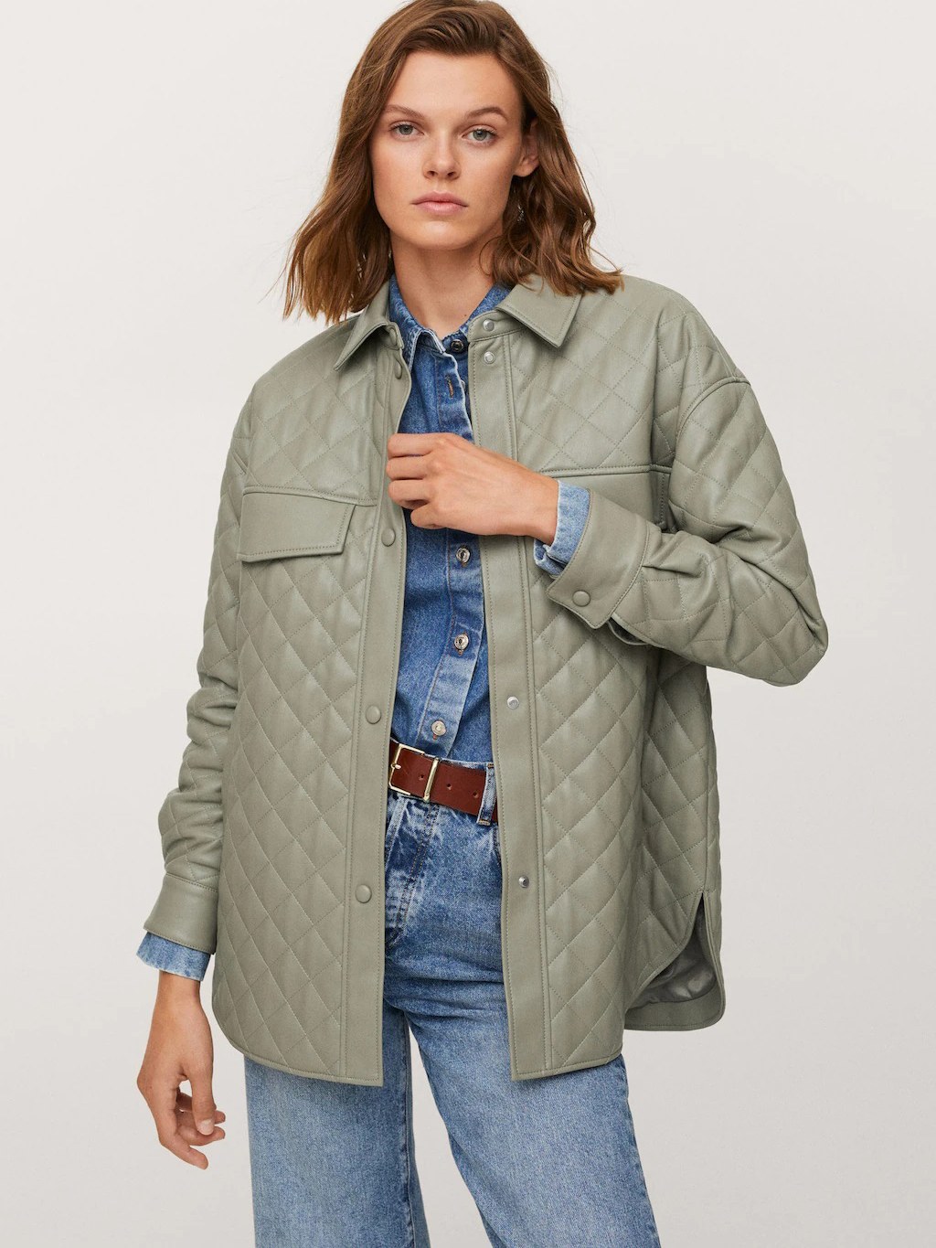 

Куртка из искусственной кожи Mango 17024385-40, Куртка из искусственной кожи Mango 17024385-40 S
