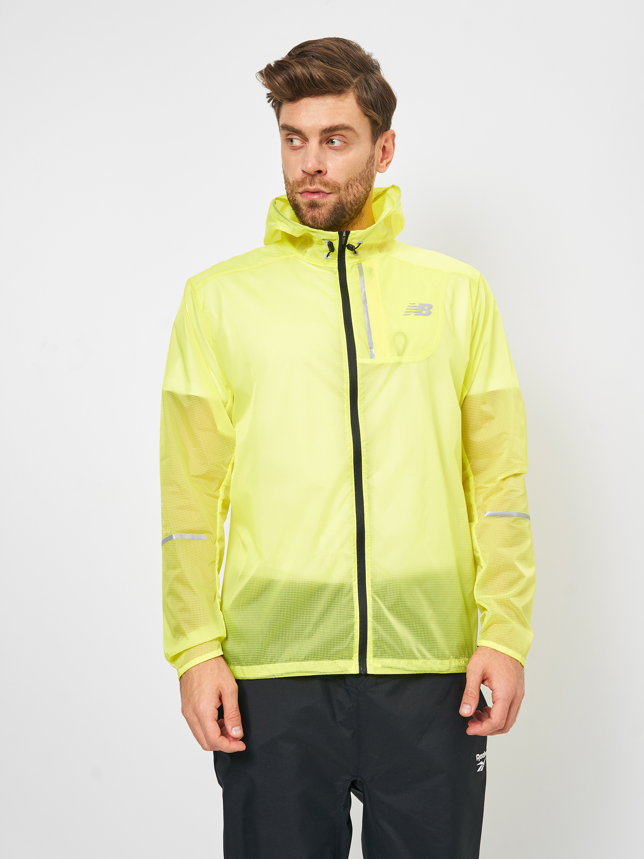 

Ветровка New Balance MJ61226 L Салатовая