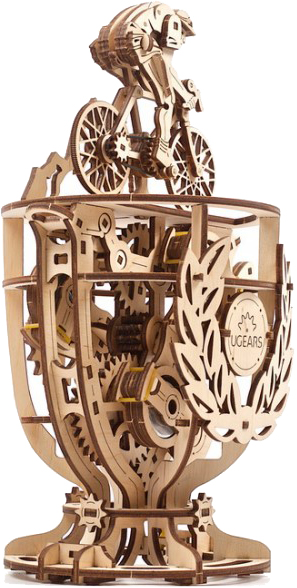 

Деревянный 3Д пазл Ugears Автоматон "Велосипедист" (4820184121195)