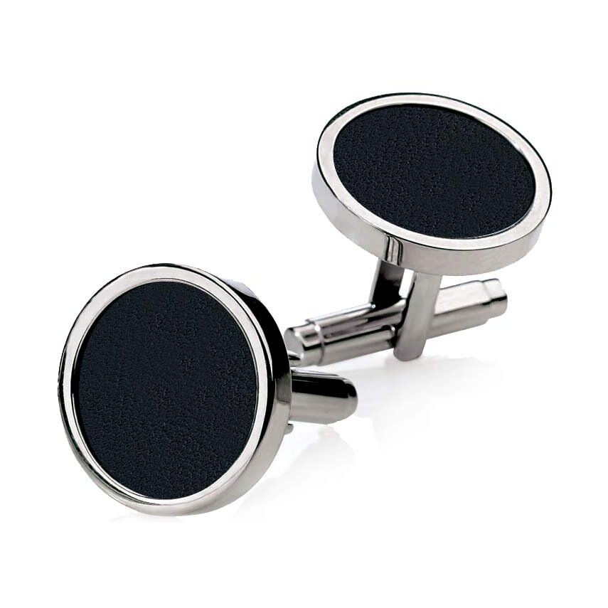 

Запонки Zeades Discus из стали и кожи 2100000219582