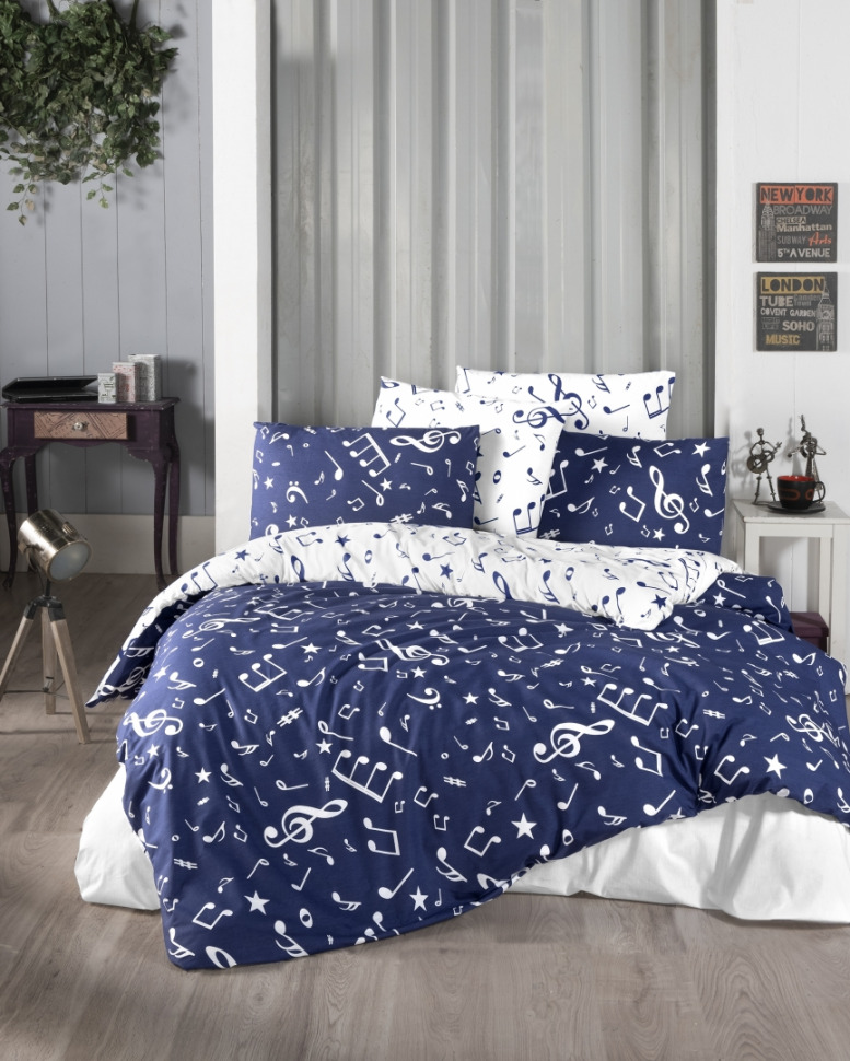 

Постельный комплект подростковый First Choice Major navy blue m017449