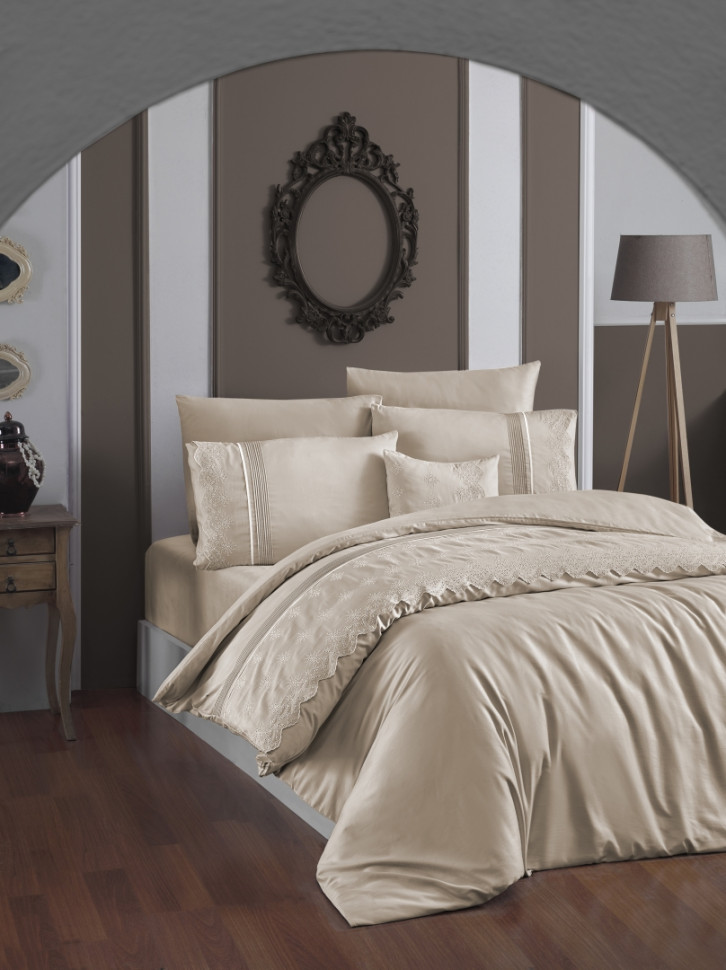 

Постельное белье First Choice V.I.P Moon Light Stella sutlu kahve евро m016591