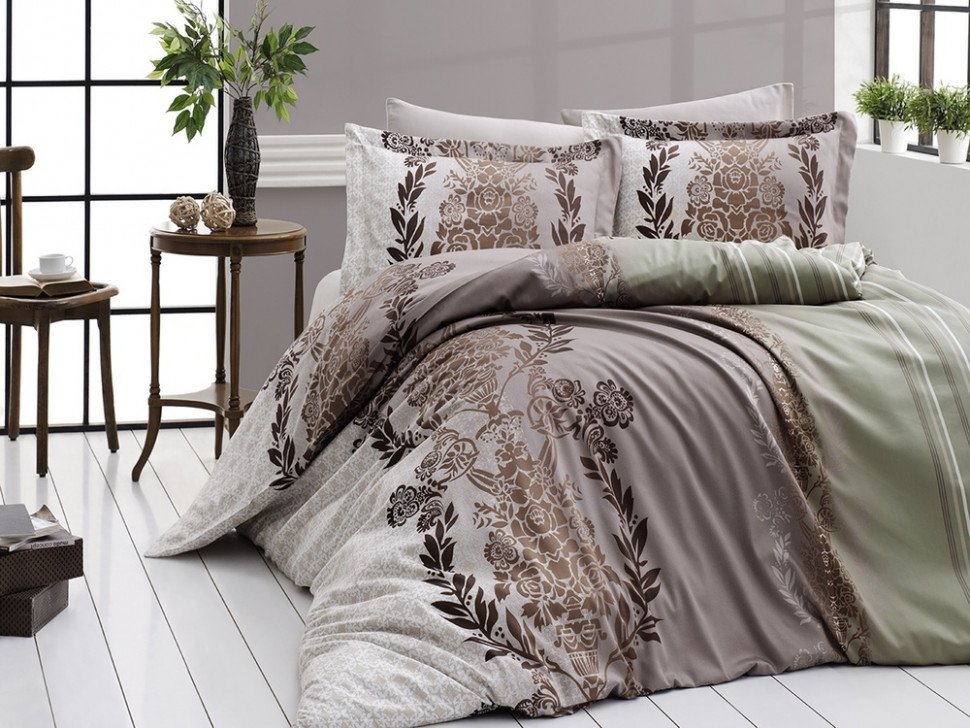 

Постельное белье First Choice Farash yesil евро m015708