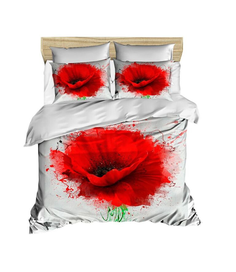 

КПБ LightHouse ranforce+3D Poppy Flower евро 2200000549549