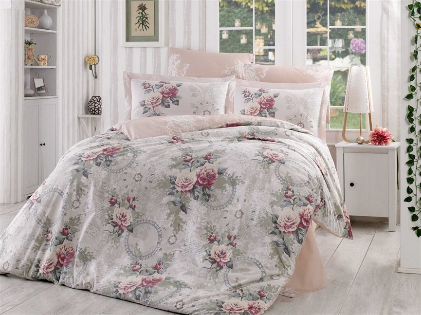 

Постельное белье Flannel Hobby Clementina светло-розовый евро 8698499140165