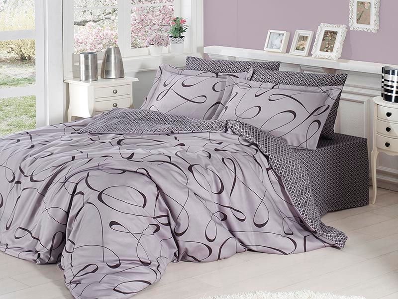 

Постельное белье First Choice Calisto Gri евро m012380