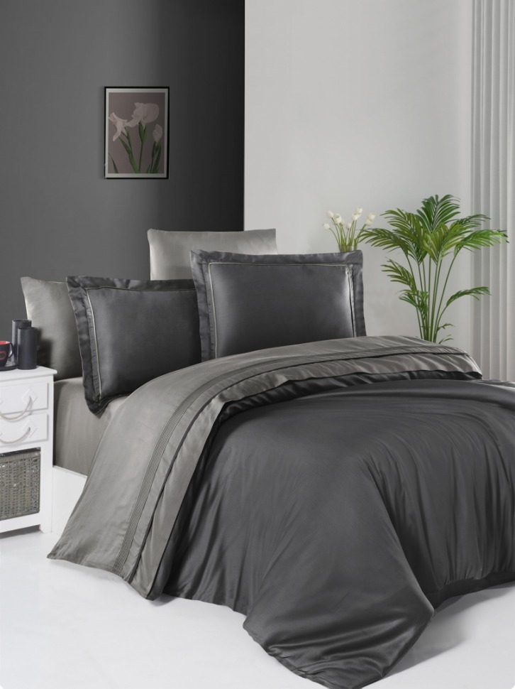

Постельный комплект First Choice S-388 Serenity anthracite & smoke евро m017881