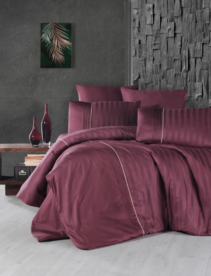 

Постельный комплект из сатина де люкс First Choice DLX-206 Modalife rose евро m017500
