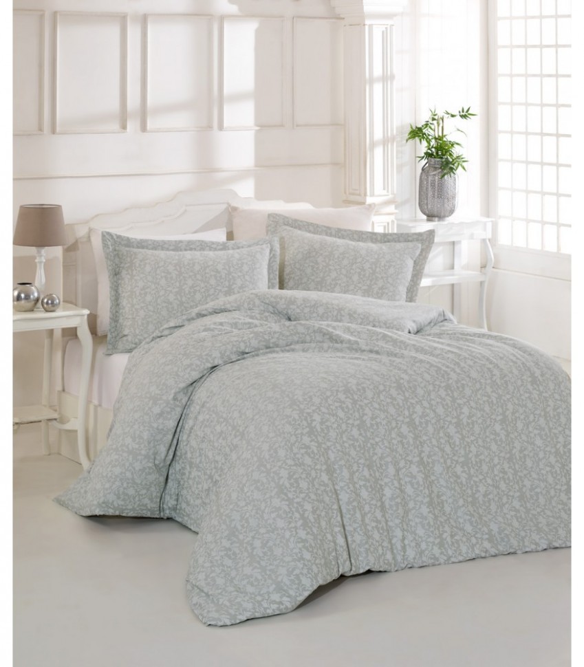 

Постельное белье Altinbasak Pretty gri евро m013250
