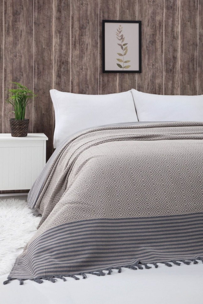 

Плед из 100% хлопка Diva Dreams Бежевый 205*200 020072153