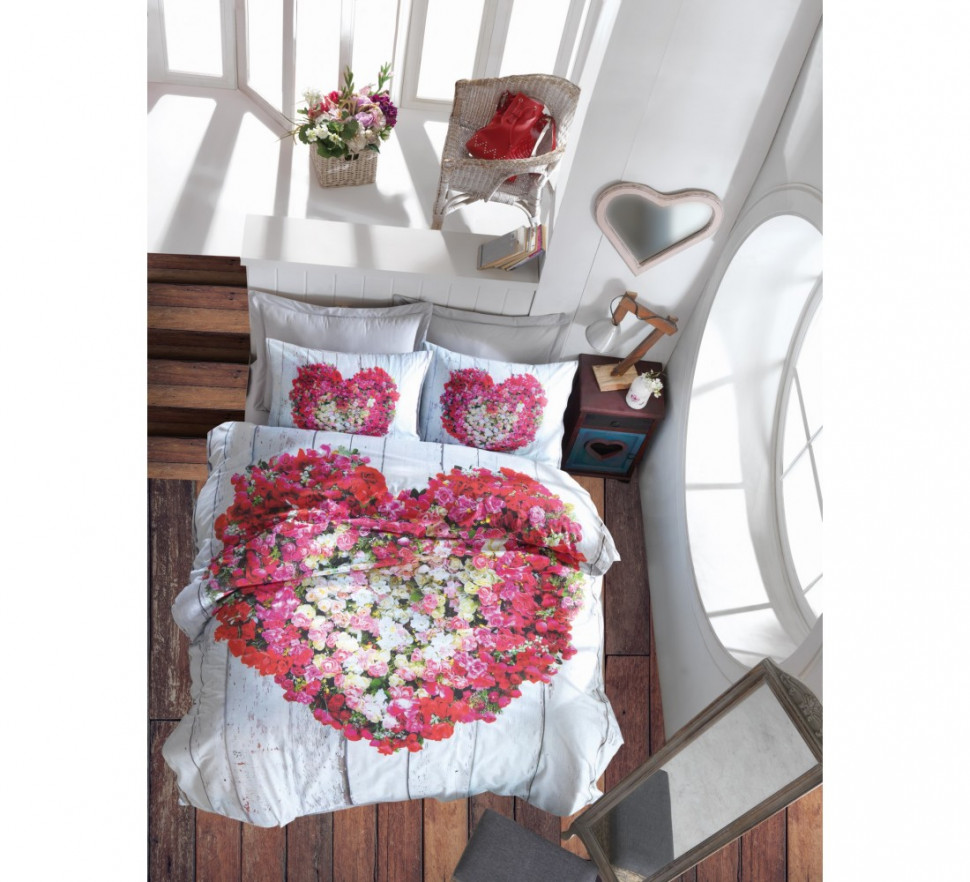 

Постельное белье 3D ранфорс Cotton Box Garden vizon евро 010077506