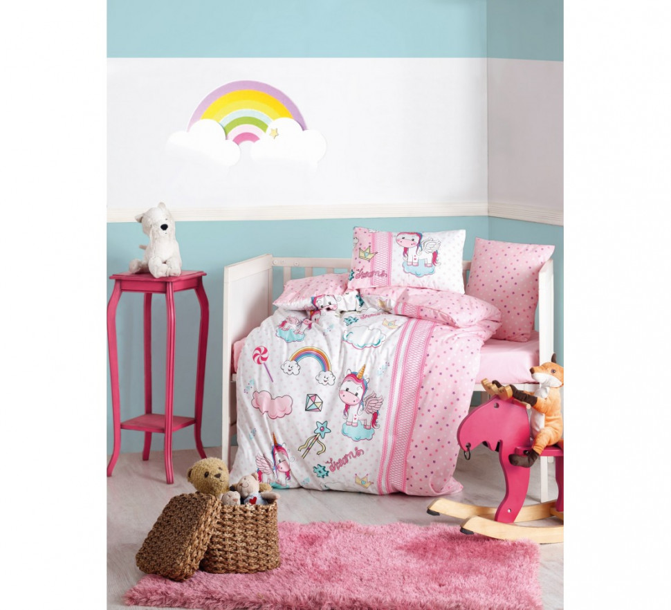

КПБ для новорожденных Cotton Box Unicorn pembe 100x150 08007797
