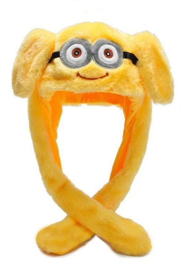 

Светящаяся шапка Kigurumi с двигающими ушками миньон