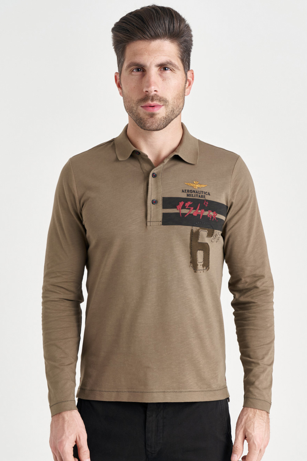 

Поло с длинными рукавами Aeronautica Militare 4465 XXL
