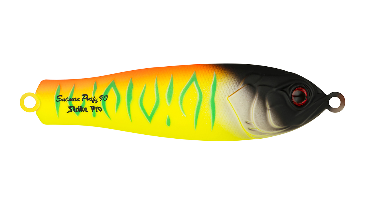 

Блесна колеблющаяся Strike Pro Salmon Profy 90, 90 мм, 22,4 гр, Тройник, цвет: A242S Sunrise Mat Tiger, (PST-03C#A242S-A242S) (145587)