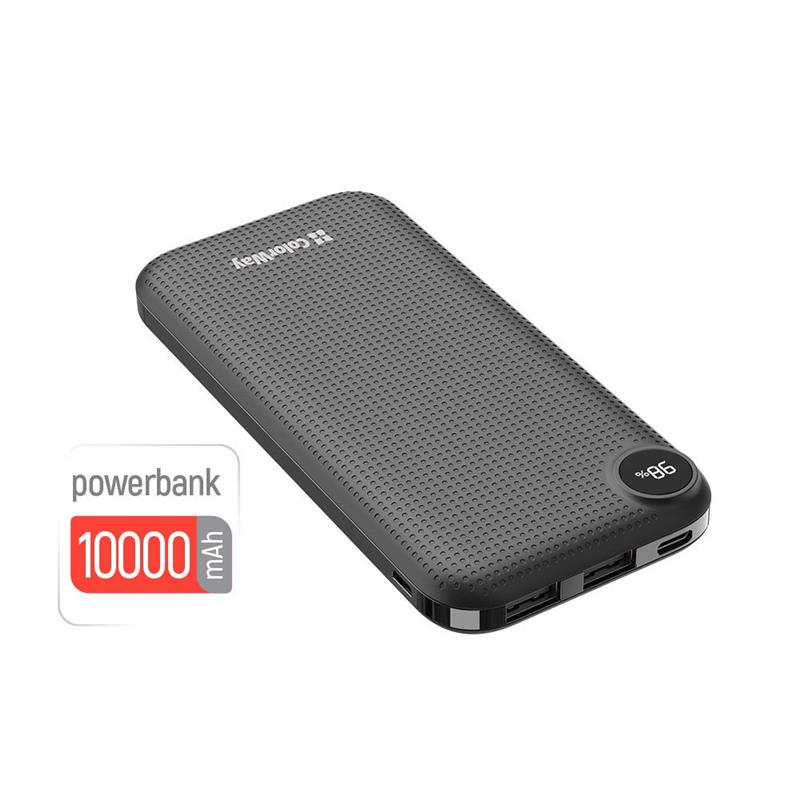 

Универсальная мобильная батарея ColorWay LCD 10000mAh Black (CW-PB100LPH3BK-PDD)