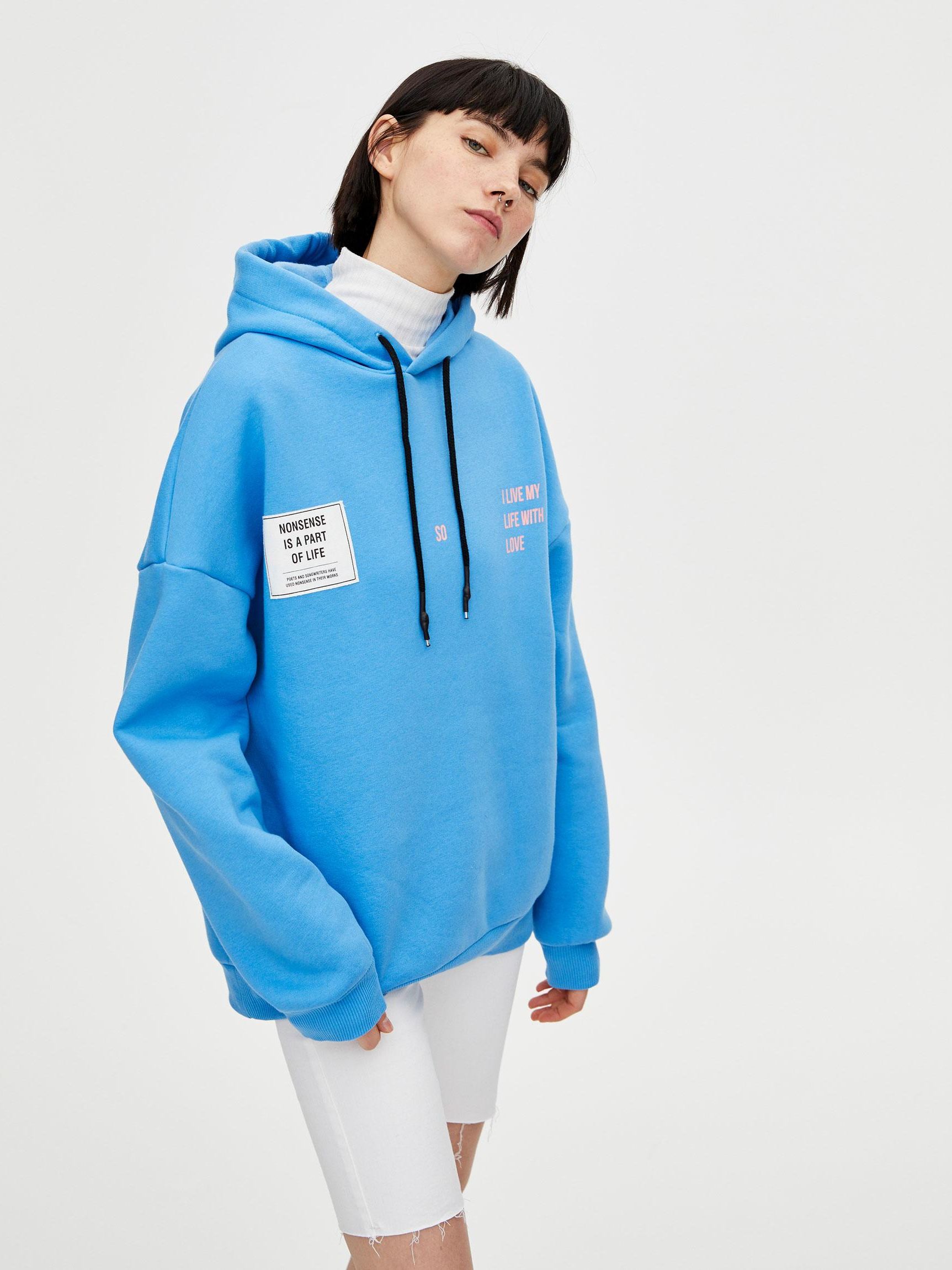 

Худи Pull & Bear XAZ260705QOUL  Синее, Худи Pull & Bear XAZ260705QOUL L Синее