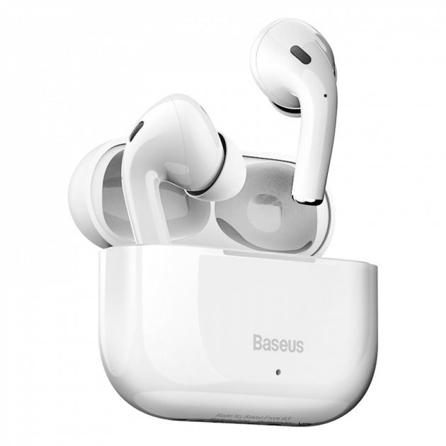 

Бездротові Bluetooth навушники BASEUS Encok True Wireless Earphones W3 37/200mAh, 4/18Hours White (NGW3-02)