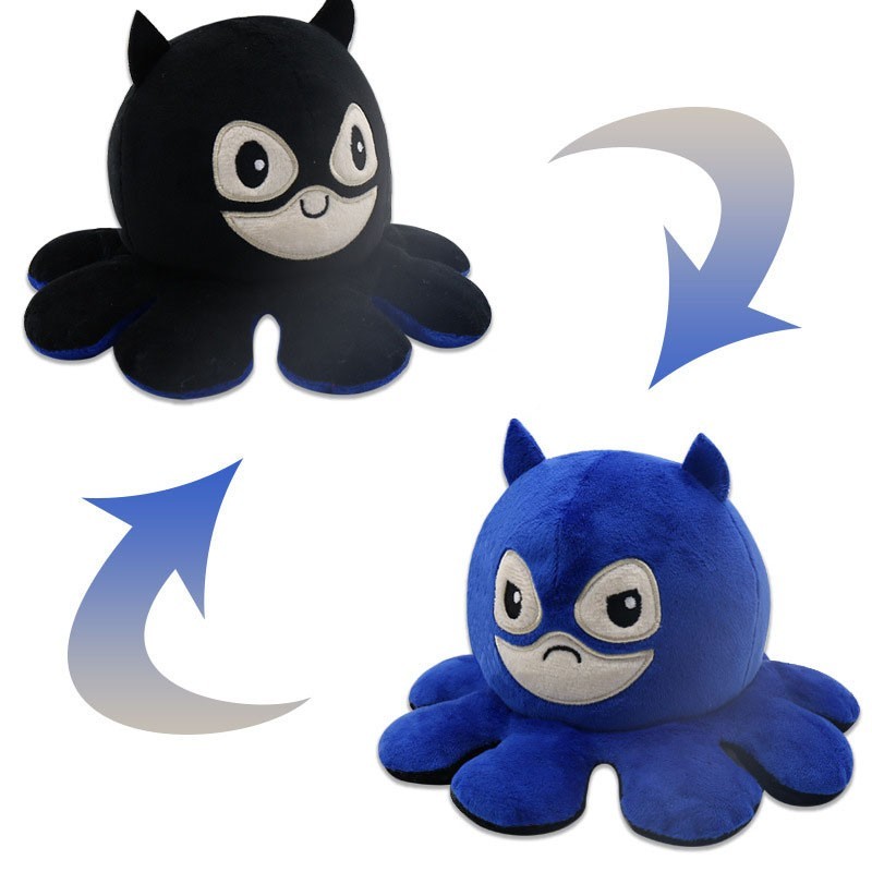 

Мягкая игрушка Batman-перевертыш (аналог двухсторонний Осьминог-перевертыш Reversible Octopus Plushie)