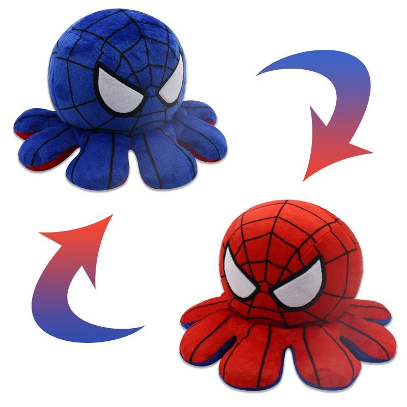 

Мягкая игрушка Spiderman-перевертыш (аналог двухсторонний Осьминог-перевертыш Reversible Octopus Plushie)