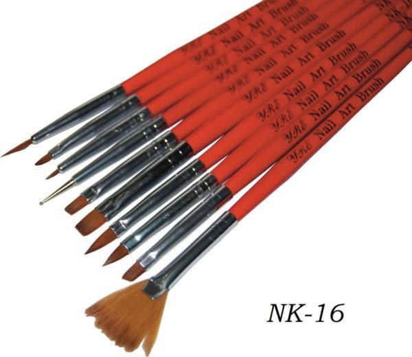 

Набор кистей для росписи ногтей 10 шт. (NK-16)