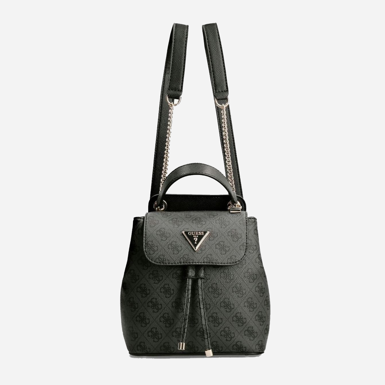 

Женский рюкзак Guess Cordelia Logo Flap Backpack HWBG8377310-CLO Темно-серый