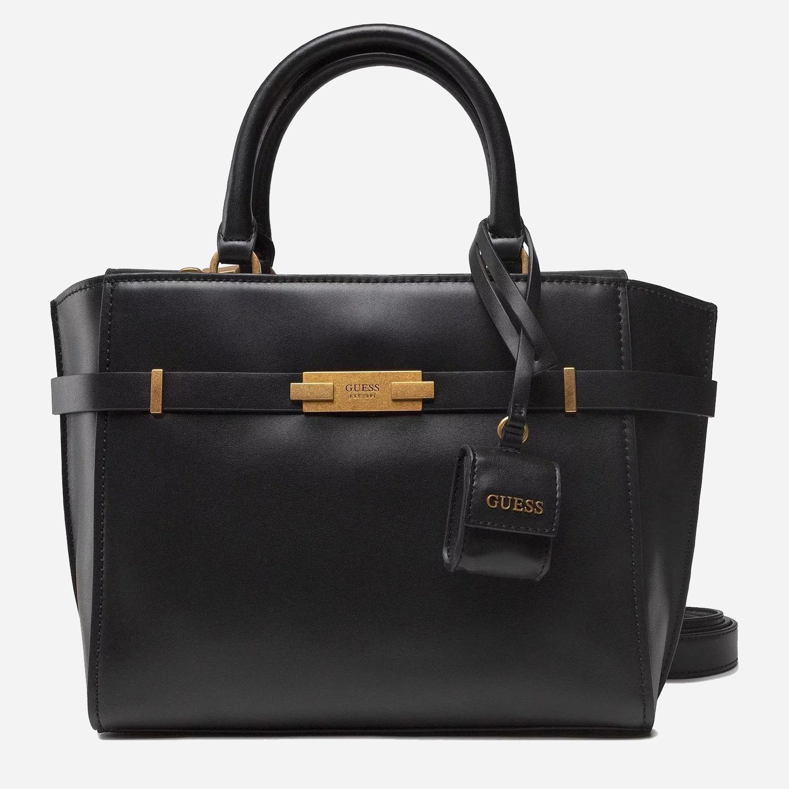 

Женская сумка Guess Bea Society Satchel HWVB8132060-BLA Черная
