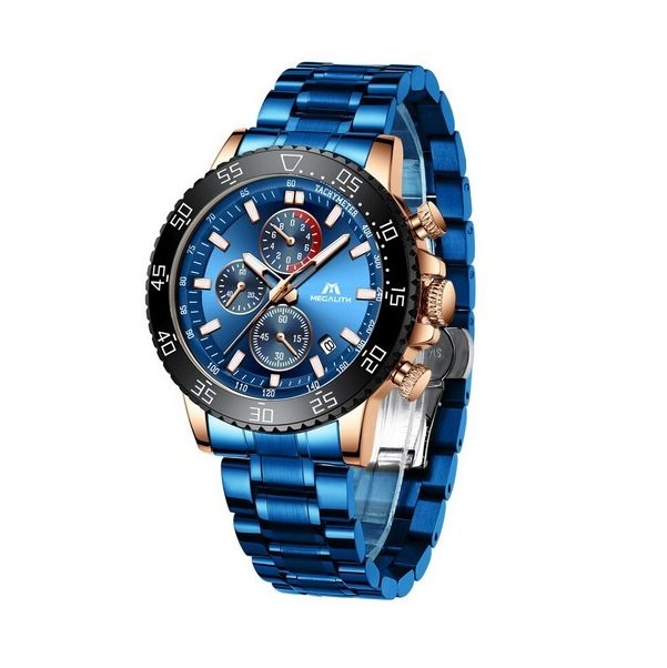 

Часы мужские Megalith 8087M Blue-Cuprum