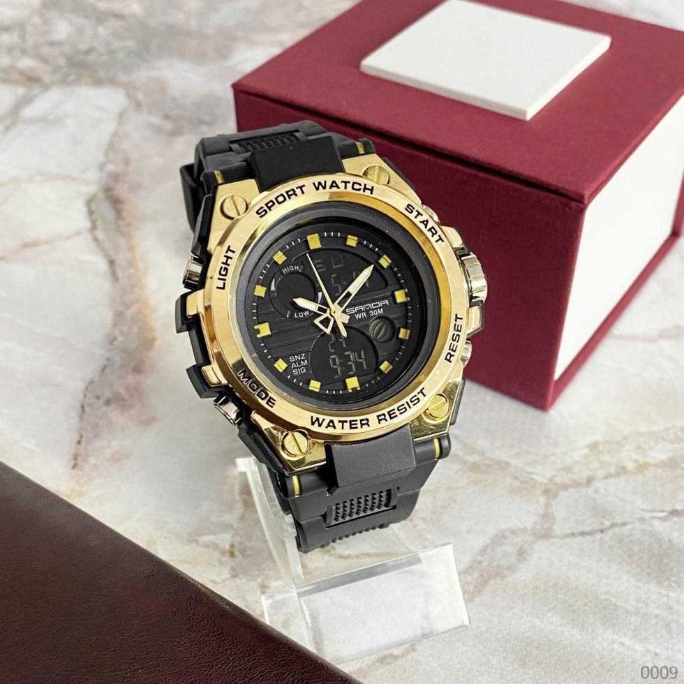 

Часы мужские Sanda 739 Black-Gold 1044-0009
