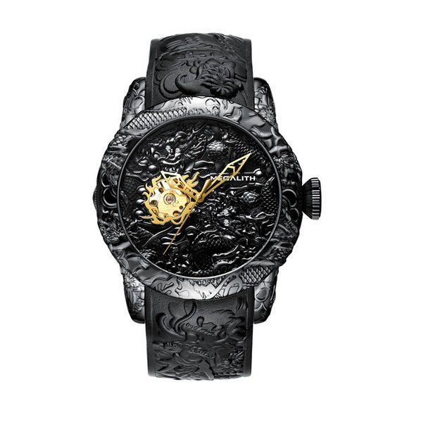 

Часы мужские Megalith 8041M Black-Gold Dragon Sculpture