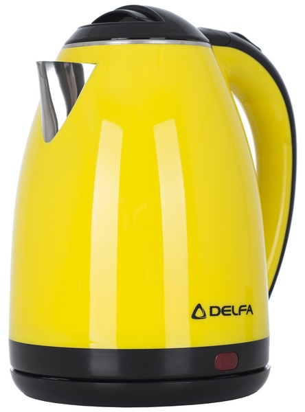 

Электрочайник Delfa DK 3520 X yellow Kettle/metall
